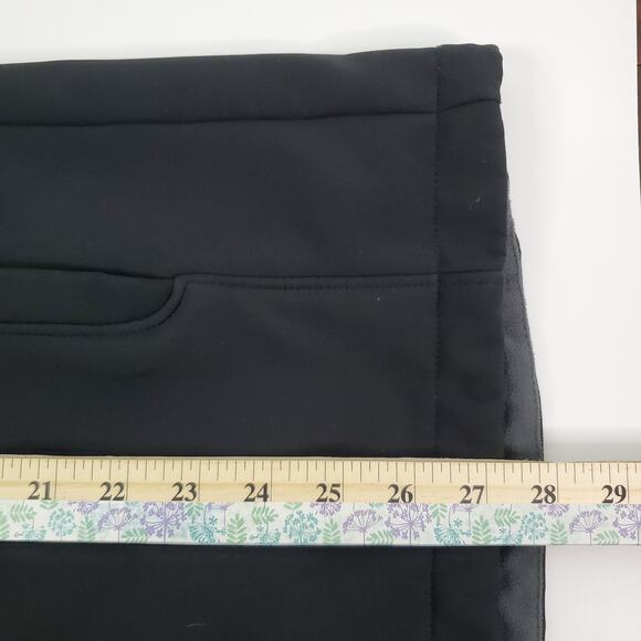 Kirkland Signature Mens M Black Gray Fleece Lined Jacket Softshell Zip Pockets - Picture 6 of 8